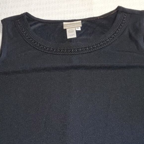 Coldwater Creek Embellished Neck Line SL Midi Event Sz PL Dress Matching Jacket - Picture 6 of 11